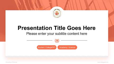 University of Patanjali National Scholarship Defense PPT Template