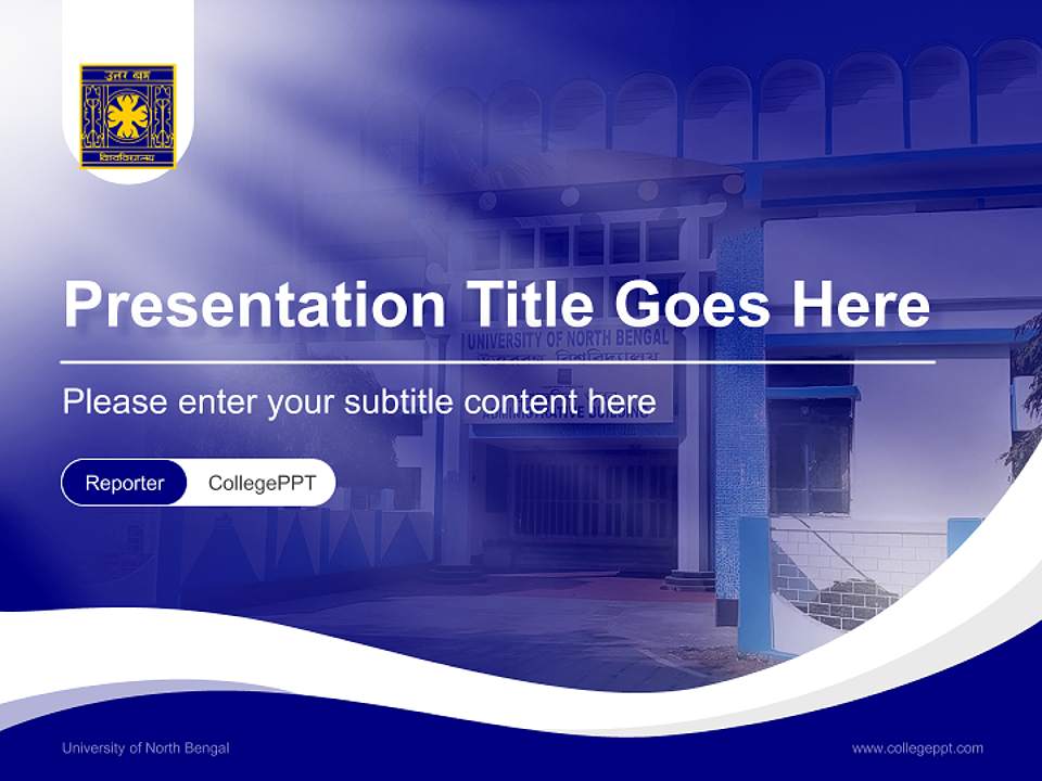 University of North Bengal Lecture Sharing and Networking Event PPT Template4:3 ratio PPT effect preview image4