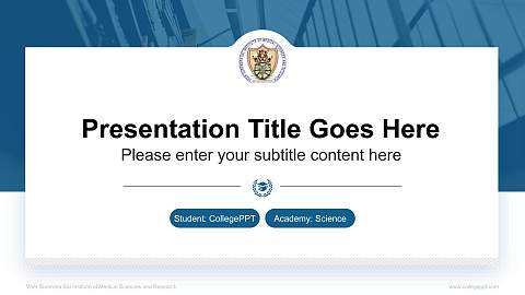Veer Surendra Sai Institute of Medical Sciences and Research National Scholarship Defense PPT Template