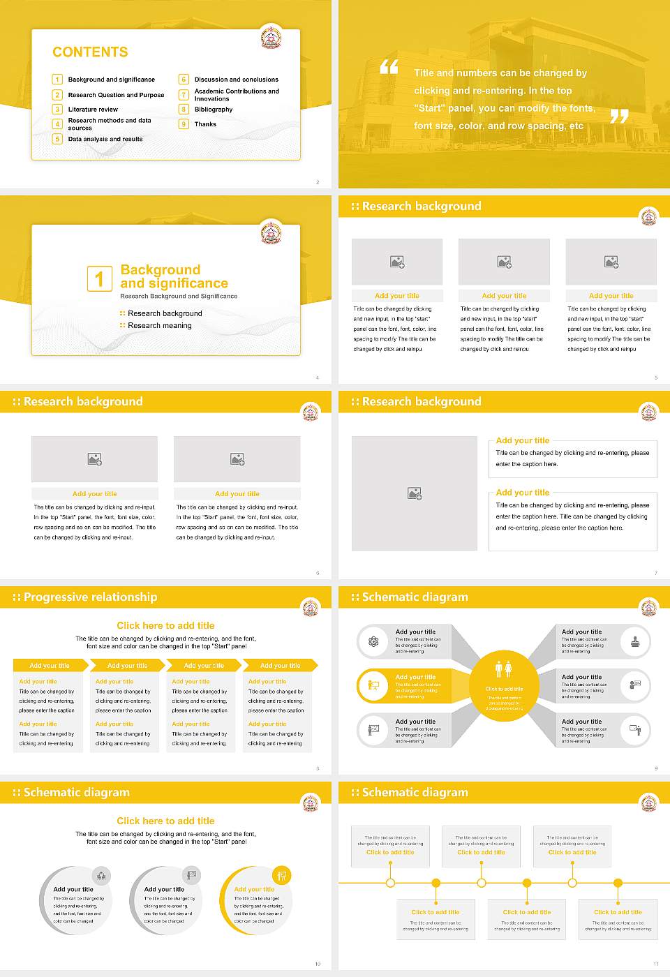 University of Jammu Graduation Thesis Defense PPT Template16:9 ratio PPT effect preview image2