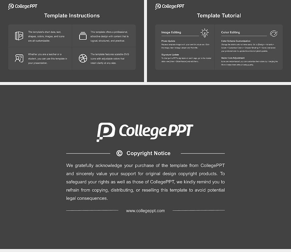 World University of Design Course/Courseware Creation PPT Template16:9 ratio PPT effect preview image5