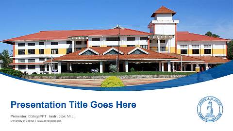 University of Calicut Course/Courseware Creation PPT Template