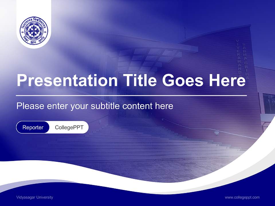 Vidyasagar University Lecture Sharing and Networking Event PPT Template4:3 ratio PPT effect preview image4