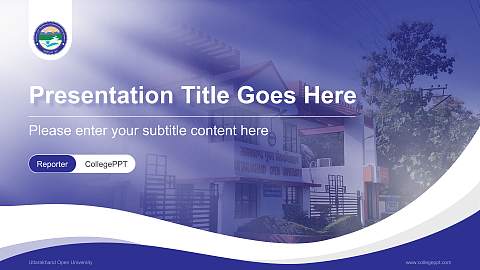 Uttarakhand Open University Lecture Sharing and Networking Event PPT Template