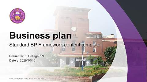 University of Delhi Competition/Entrepreneurship Contest PPT Template
