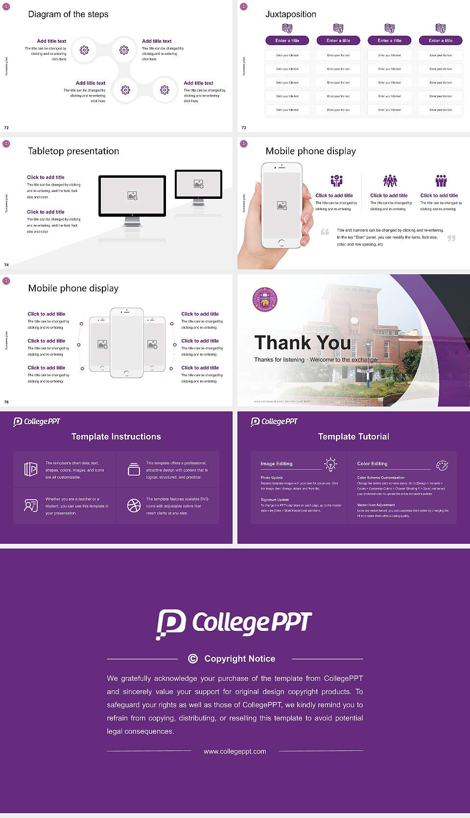 University of Delhi Competition/Entrepreneurship Contest PPT Template16:9 ratio PPT effect preview image9