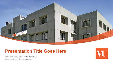 Vishwakarma University Course/Courseware Creation PPT Template