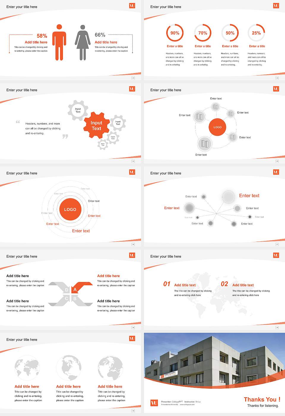 Vishwakarma University Course/Courseware Creation PPT Template16:9 ratio PPT effect preview image4