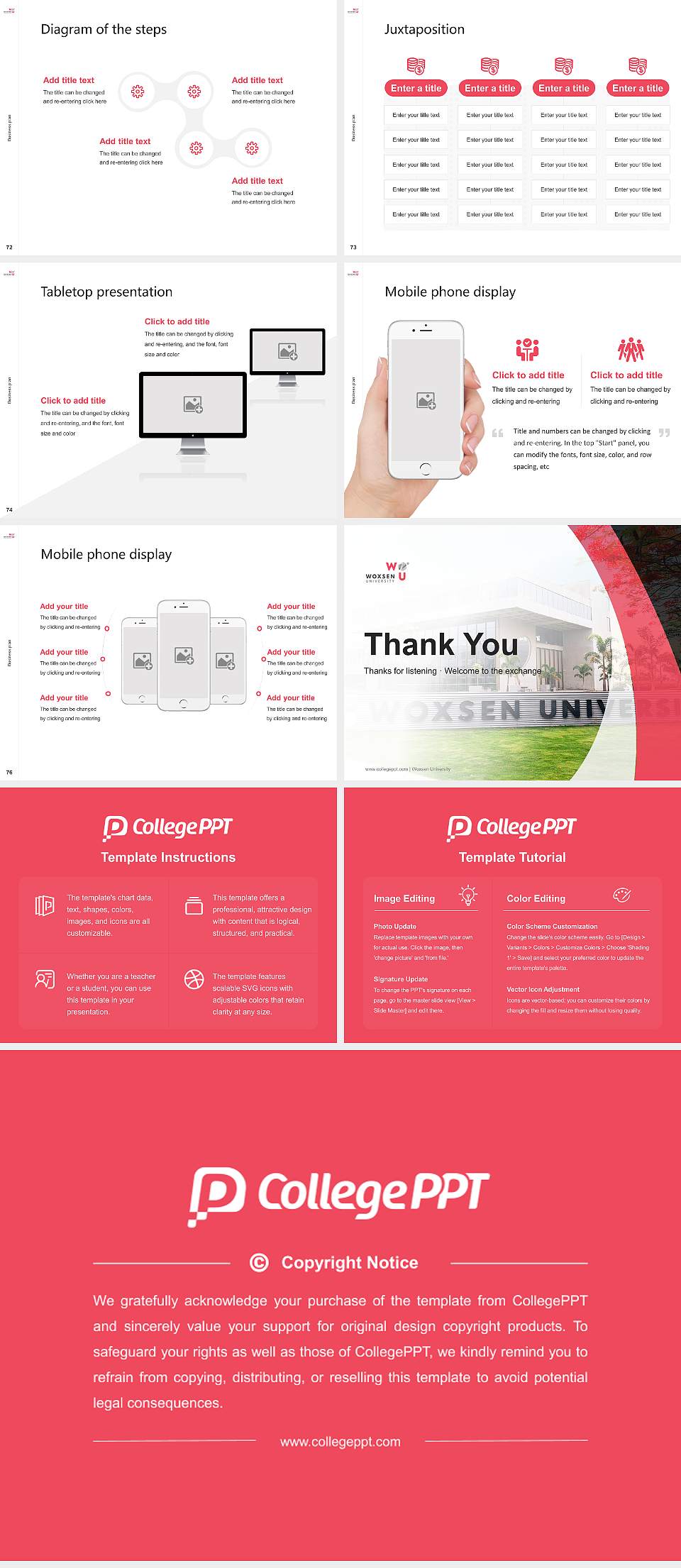 Woxsen University Competition/Entrepreneurship Contest PPT Template4:3 ratio PPT effect preview image9