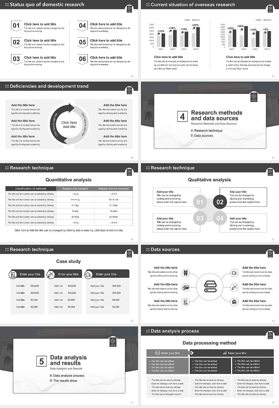 World University of Design Graduation Thesis Defense PPT Template16:9 ratio PPT effect preview image4