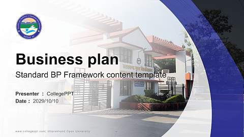 Uttarakhand Open University Competition/Entrepreneurship Contest PPT Template