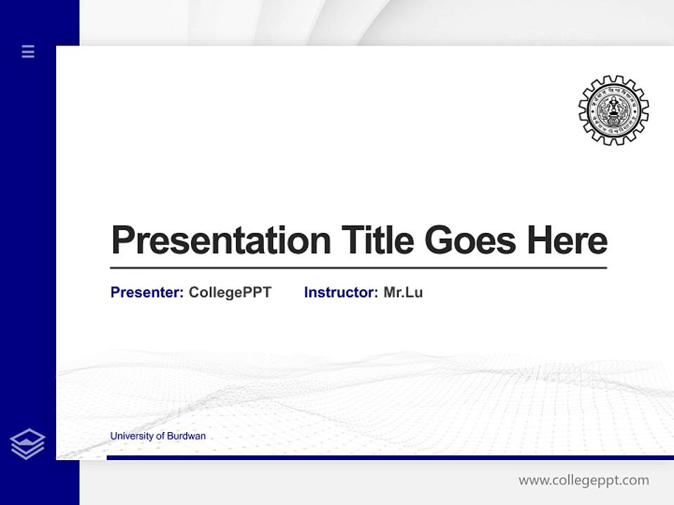 University of Burdwan Thesis Proposal/Graduation Defense PPT Template4:3 ratio PPT effect preview image5