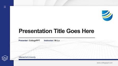 Uttaranchal University Thesis Proposal/Graduation Defense PPT Template