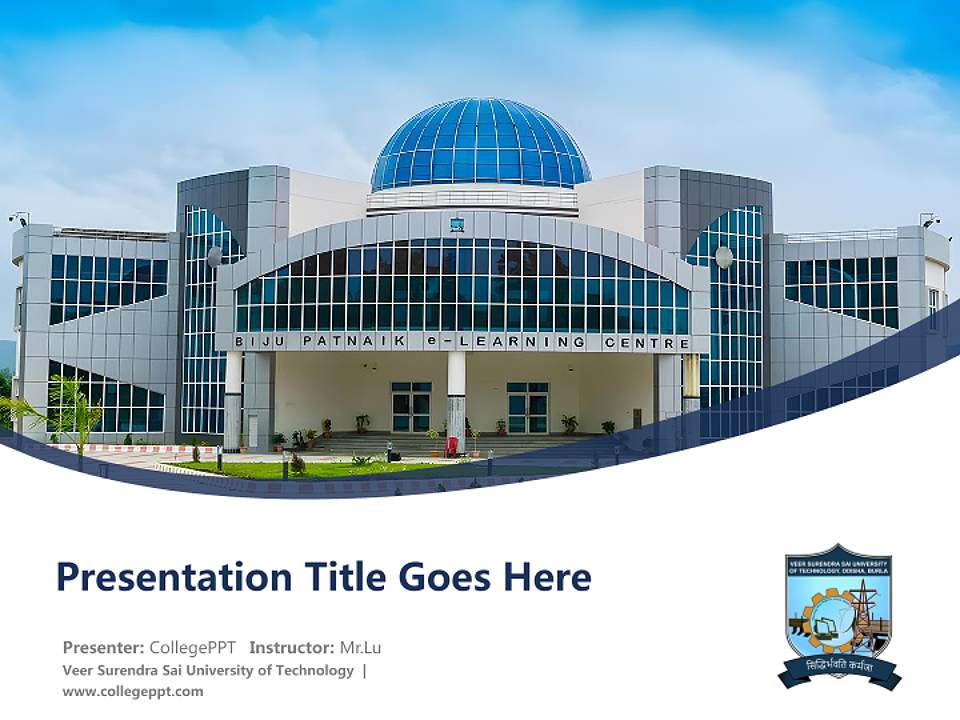 Veer Surendra Sai University of Technology Course/Courseware Creation PPT Template4:3 ratio PPT effect preview image5