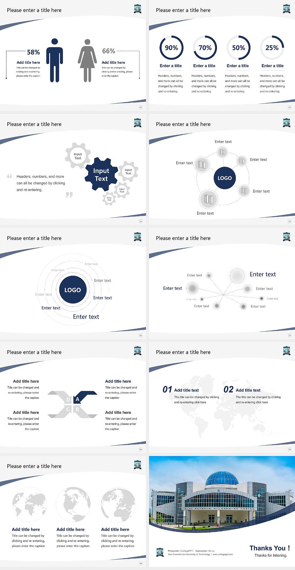 Veer Surendra Sai University of Technology Course/Courseware Creation PPT Template4:3 ratio PPT effect preview image4
