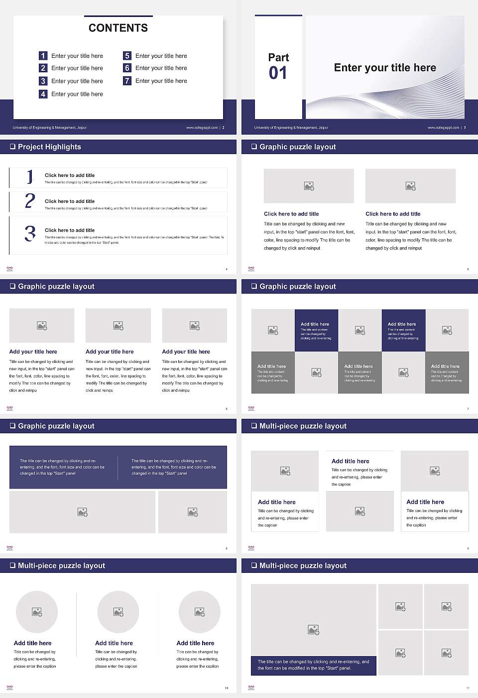 University of Engineering & Management, Jaipur General PPT Template16:9 ratio PPT effect preview image2