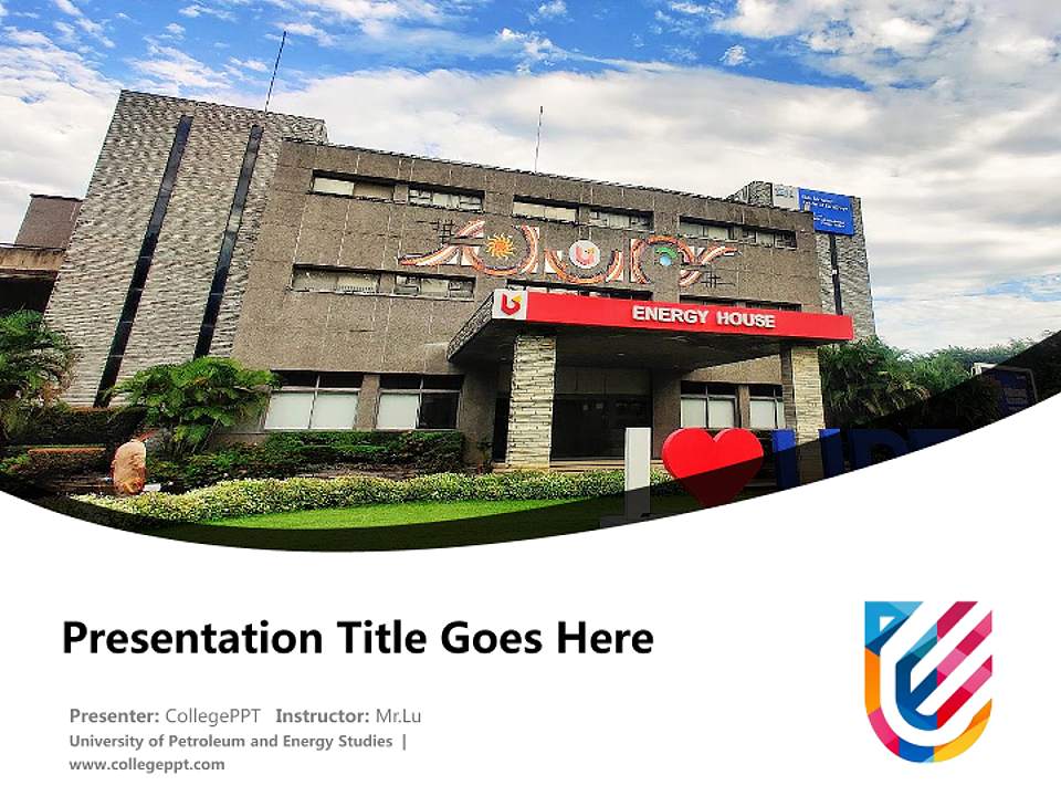 University of Petroleum and Energy Studies Course/Courseware Creation PPT Template4:3 ratio PPT effect preview image5