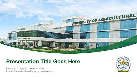University of Agricultural Sciences (Raichur) Course/Courseware Creation PPT Template