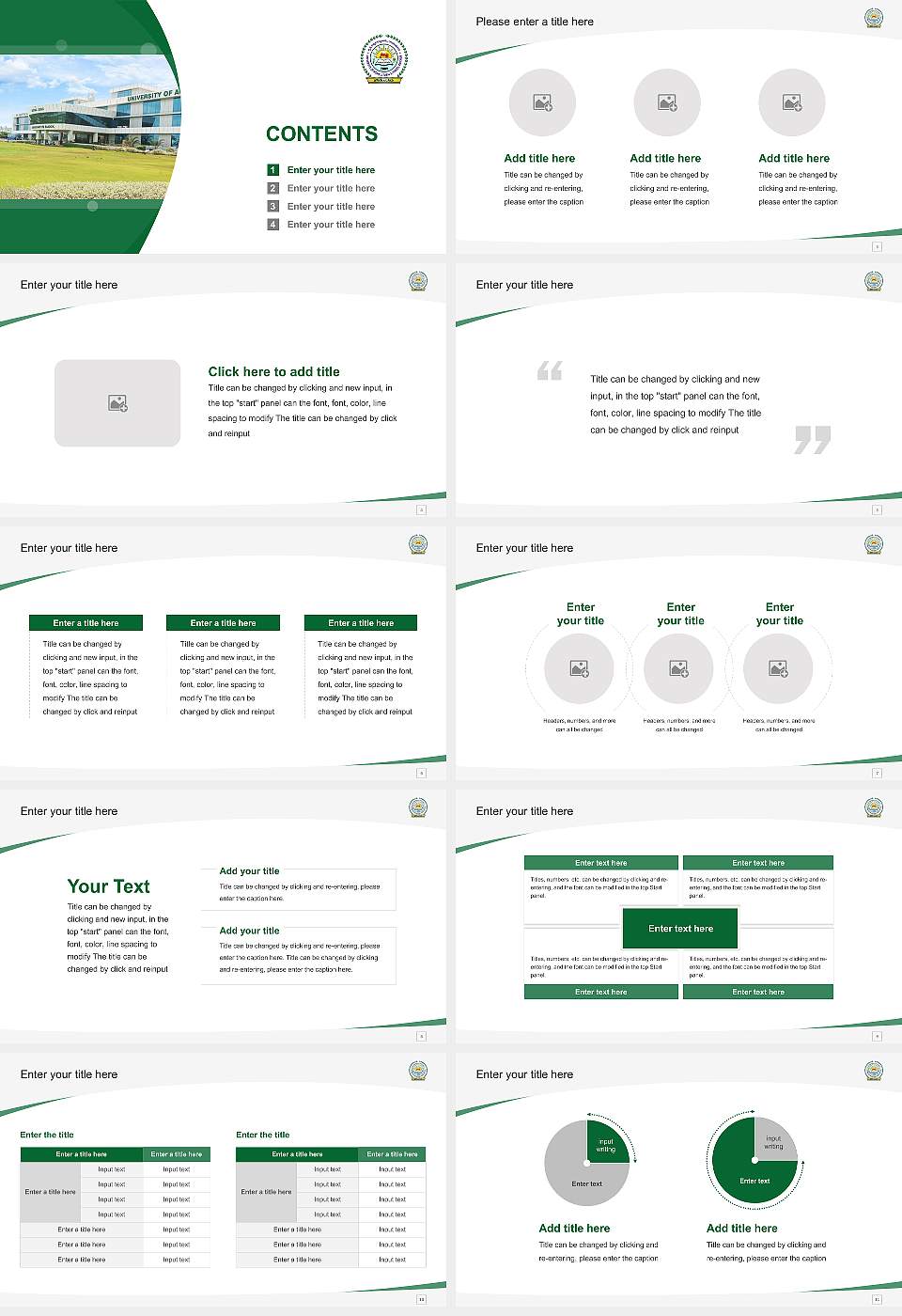 University of Agricultural Sciences (Raichur) Course/Courseware Creation PPT Template16:9 ratio PPT effect preview image2
