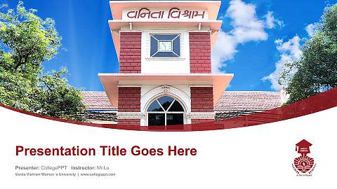 Vanita Vishram Women ‘s University Course/Courseware Creation PPT Template