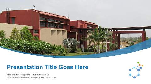 UPL University of Sustainable Technology Course/Courseware Creation PPT Template