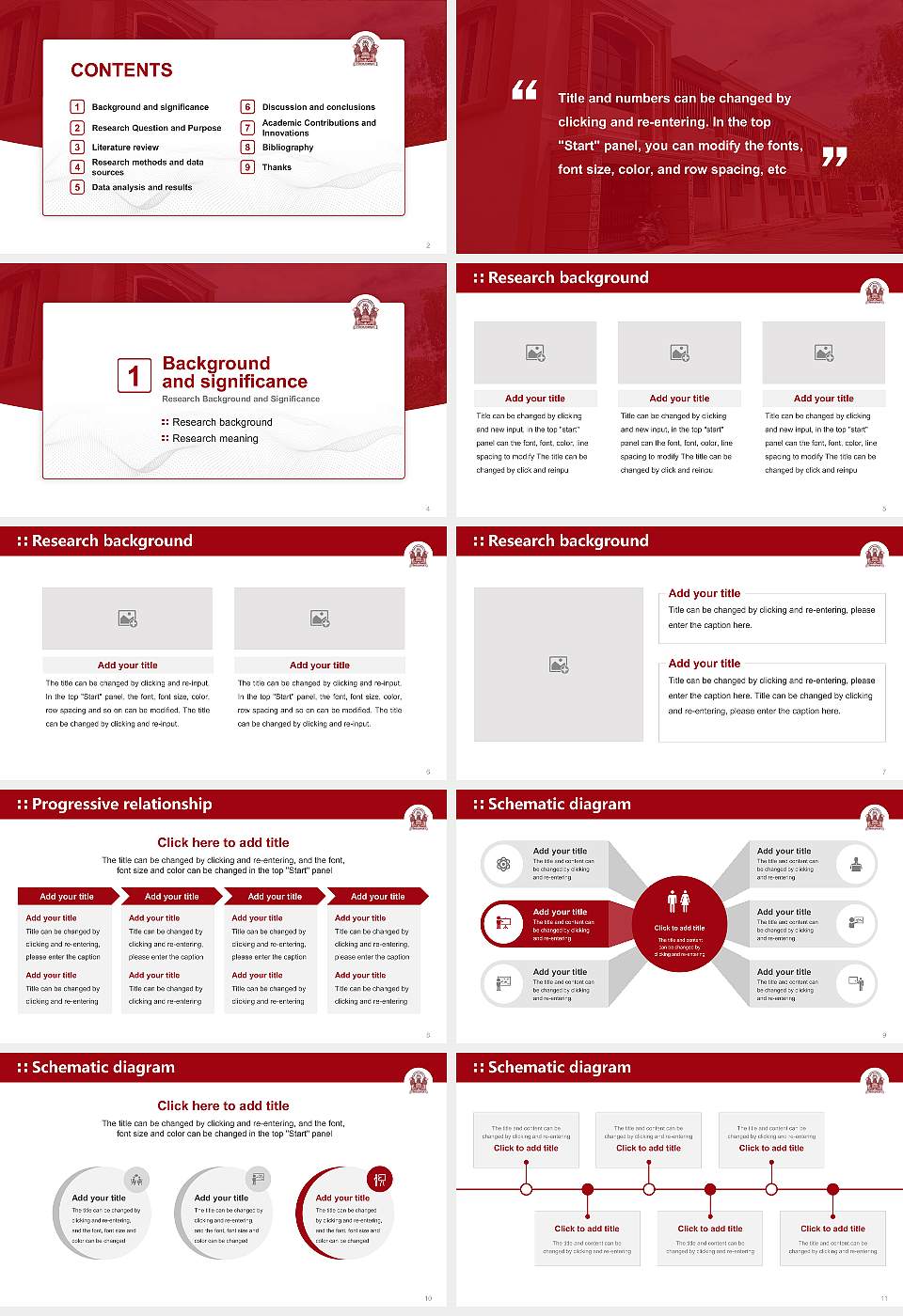 Vikram University Graduation Thesis Defense PPT Template16:9 ratio PPT effect preview image2