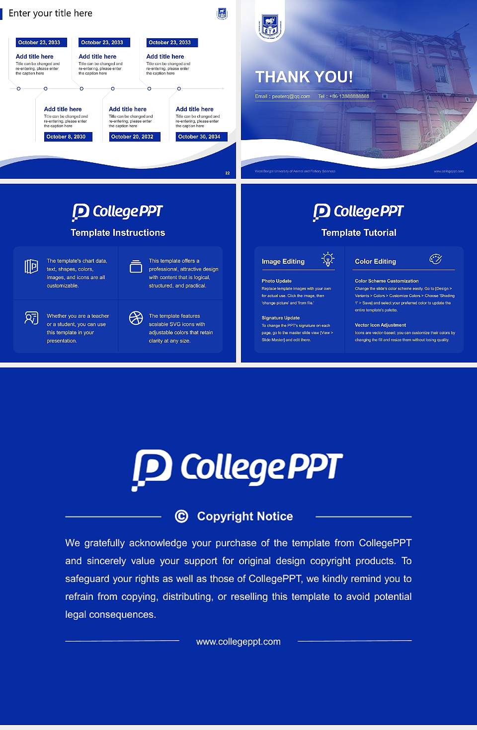 West Bengal University of Animal and Fishery Sciences Lecture Sharing and Networking Event PPT Template4:3 ratio PPT effect preview image4