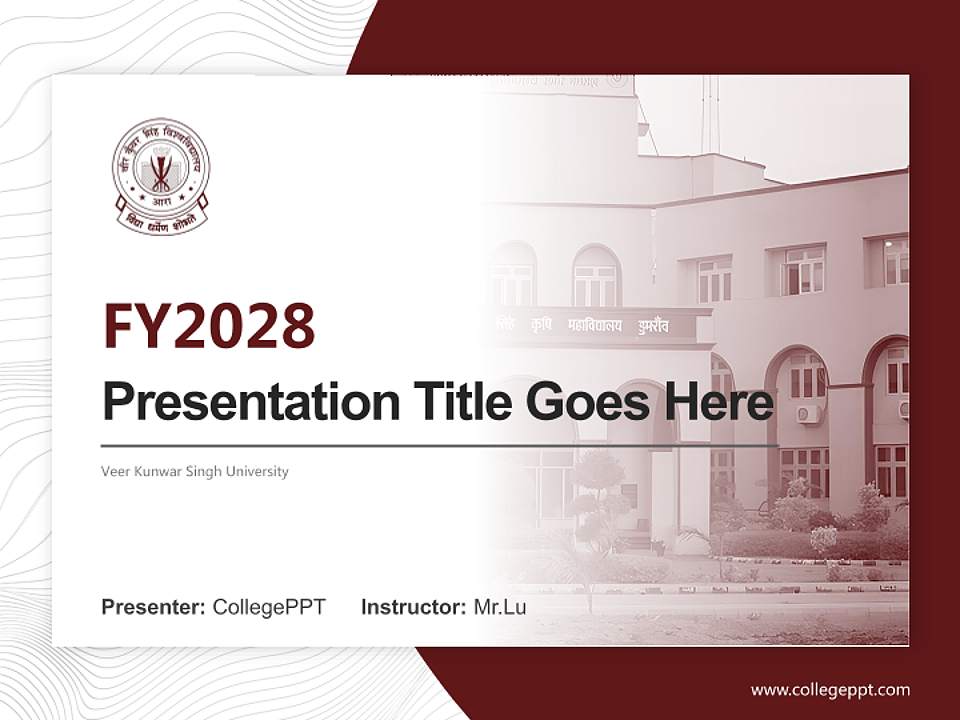 Veer Kunwar Singh University Academic Presentation/Research Findings Report PPT Template4:3 ratio PPT effect preview image5