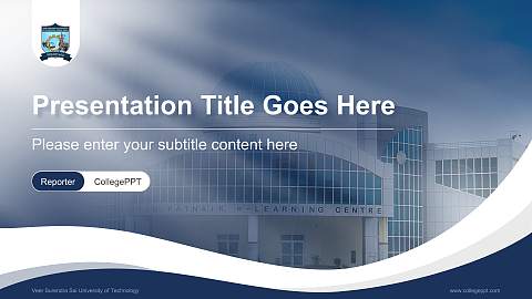 Veer Surendra Sai University of Technology Lecture Sharing and Networking Event PPT Template