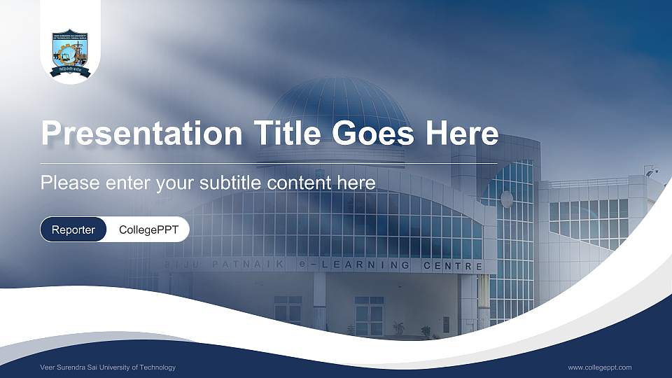 Veer Surendra Sai University of Technology Lecture Sharing and Networking Event PPT Template16:9 ratio PPT effect preview image
