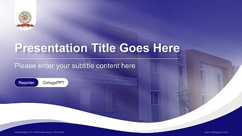 Vijayanagara Sri Krishnadevaraya University Lecture Sharing and Networking Event PPT Template