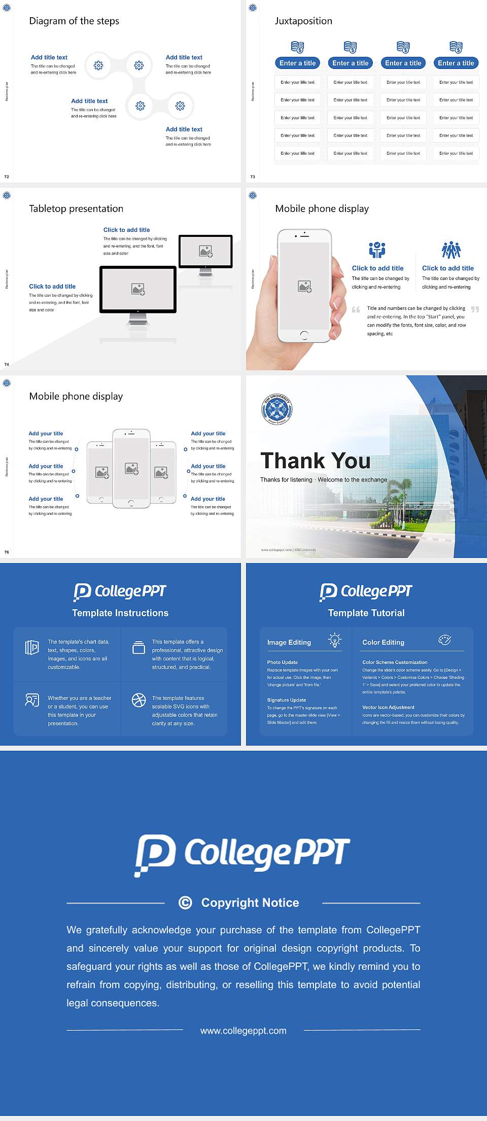XIM University Competition/Entrepreneurship Contest PPT Template4:3 ratio PPT effect preview image9
