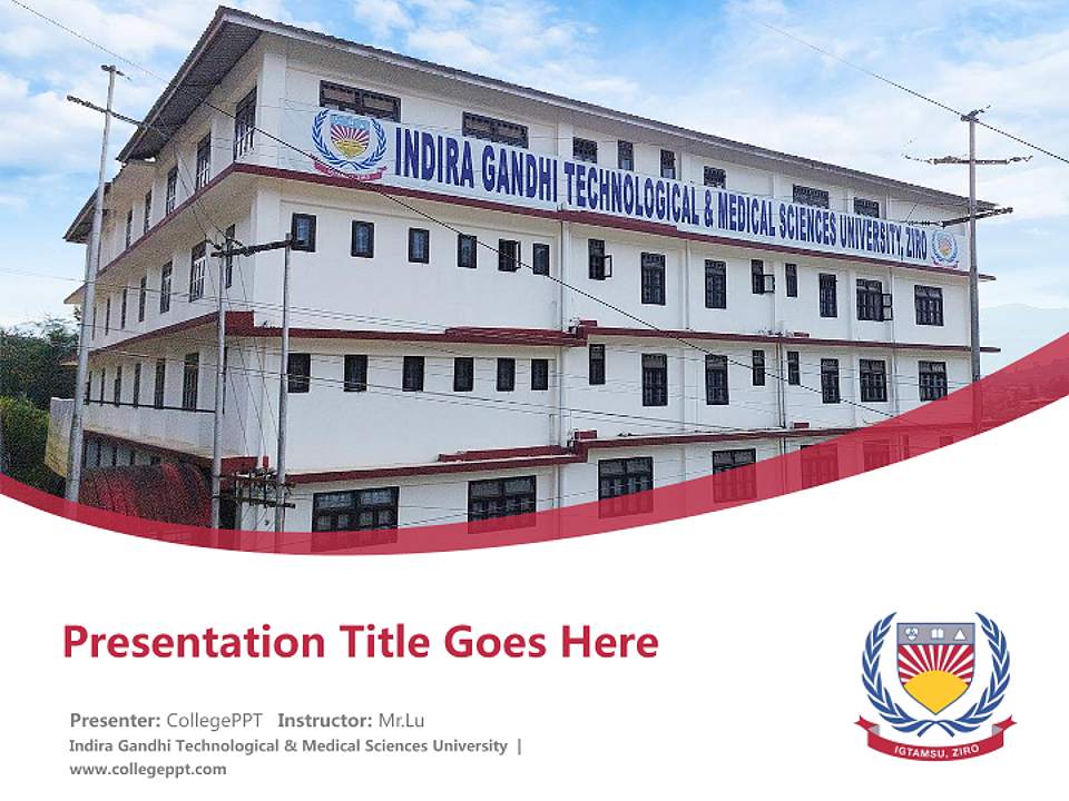 Indira Gandhi Technological & Medical Sciences University Course/Courseware Creation PPT Template4:3 ratio PPT effect preview image5