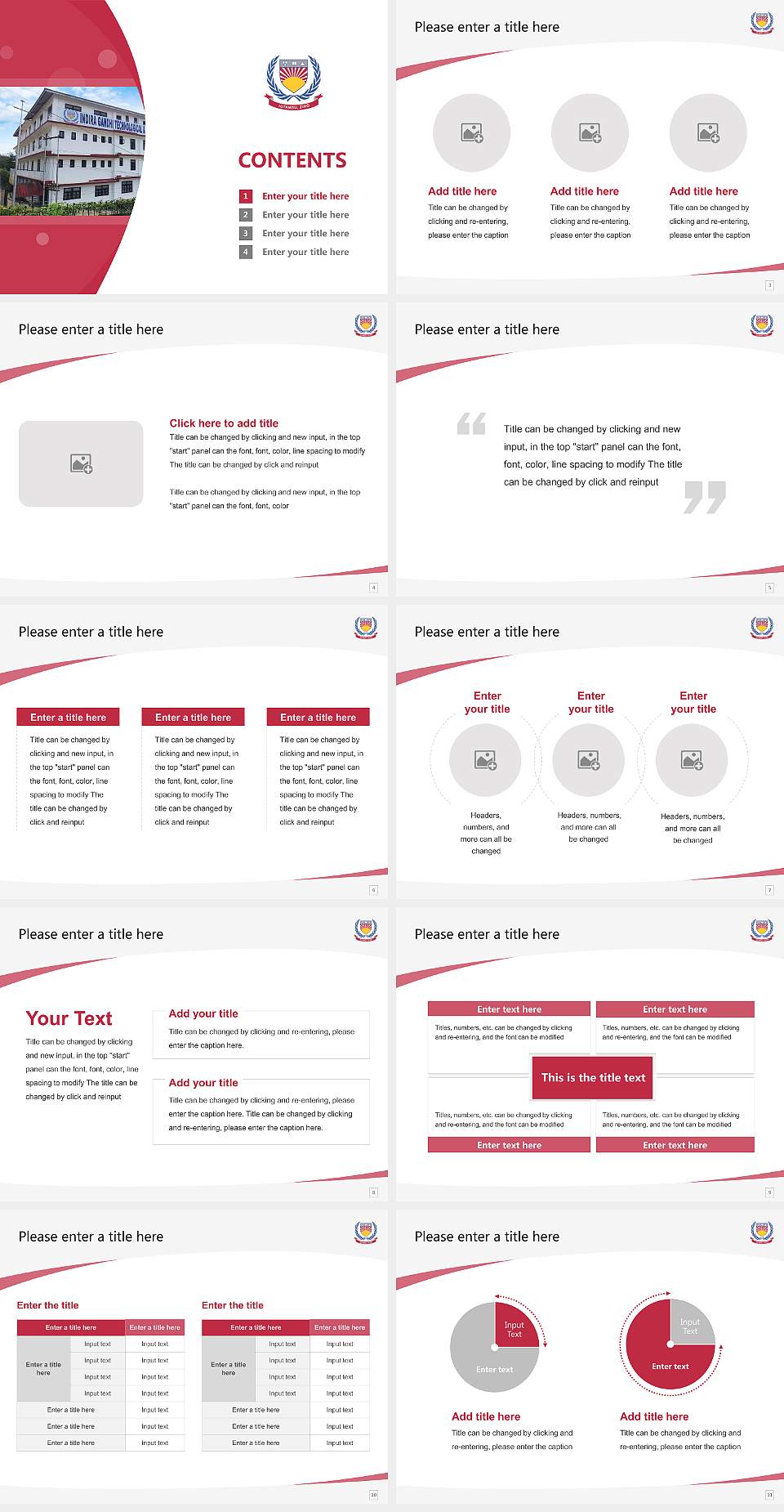 Indira Gandhi Technological & Medical Sciences University Course/Courseware Creation PPT Template4:3 ratio PPT effect preview image2