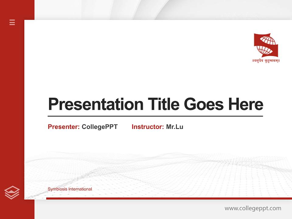 Symbiosis International Thesis Proposal/Graduation Defense PPT Template4:3 ratio PPT effect preview image5