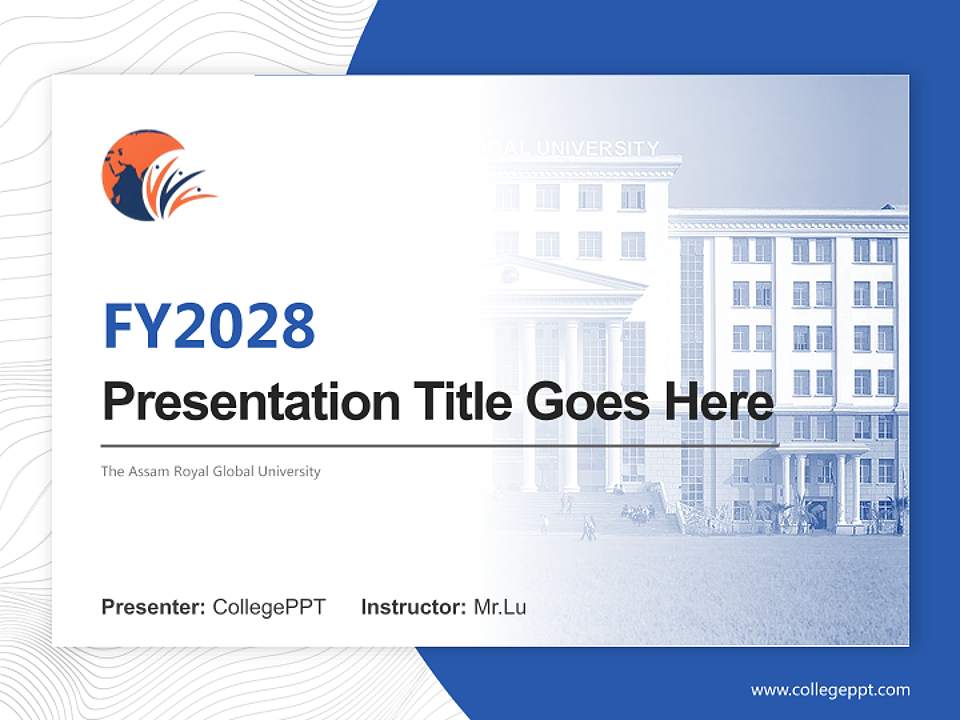 The Assam Royal Global University Academic Presentation/Research Findings Report PPT Template4:3 ratio PPT effect preview image5