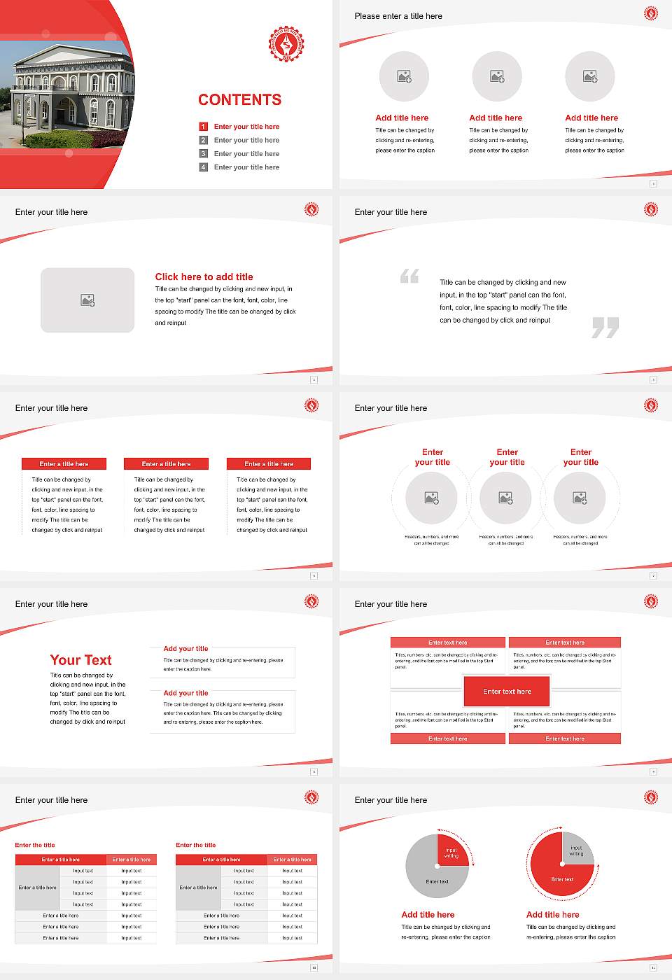 Symbiosis Skills and Professional University Course/Courseware Creation PPT Template16:9 ratio PPT effect preview image2