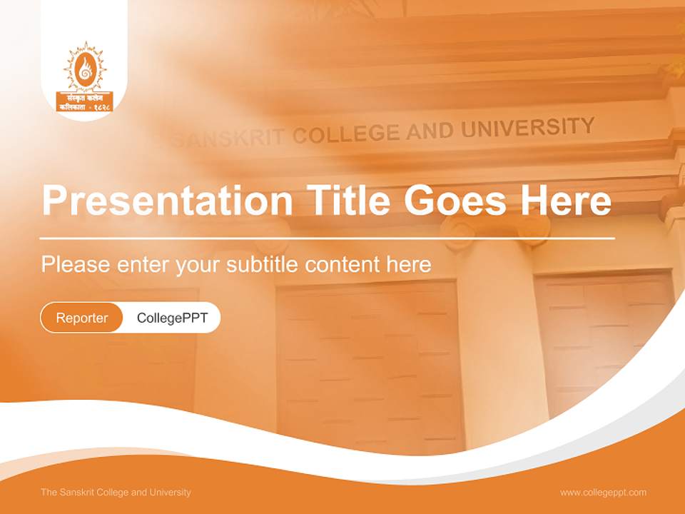 The Sanskrit College and University Lecture Sharing and Networking Event PPT Template4:3 ratio PPT effect preview image4