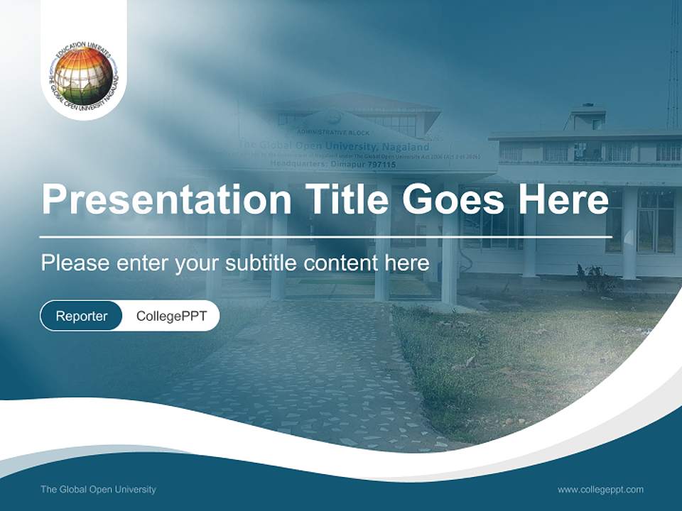 The Global Open University Lecture Sharing and Networking Event PPT Template4:3 ratio PPT effect preview image4