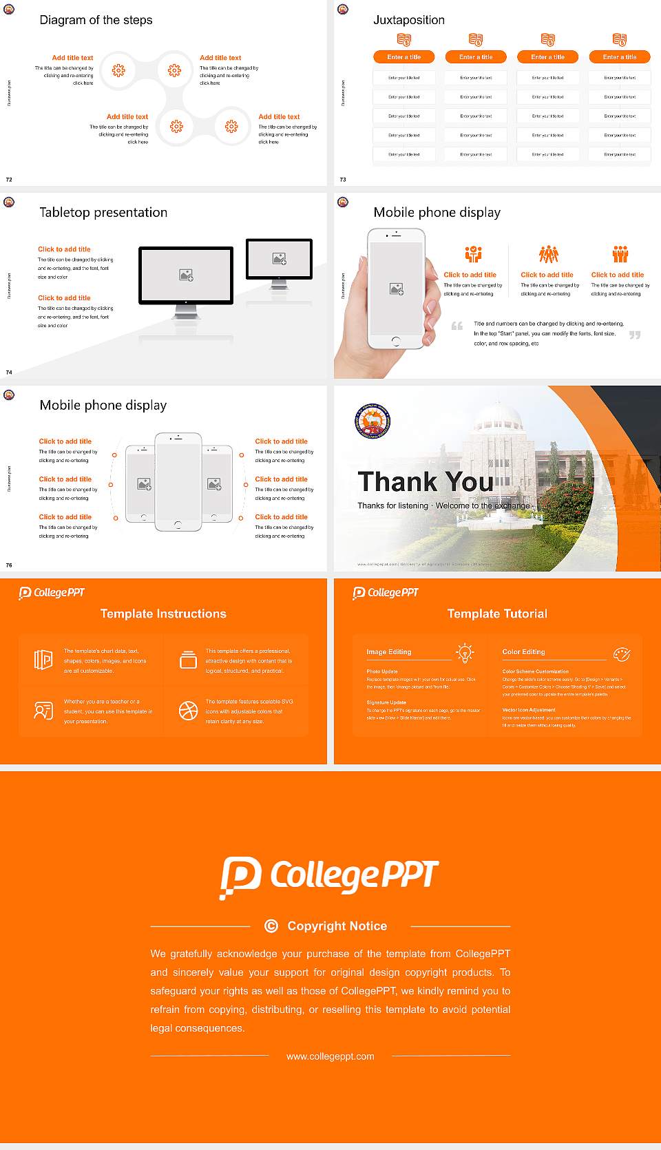 University of Agricultural Sciences (Dharwad) Competition/Entrepreneurship Contest PPT Template16:9 ratio PPT effect preview image9