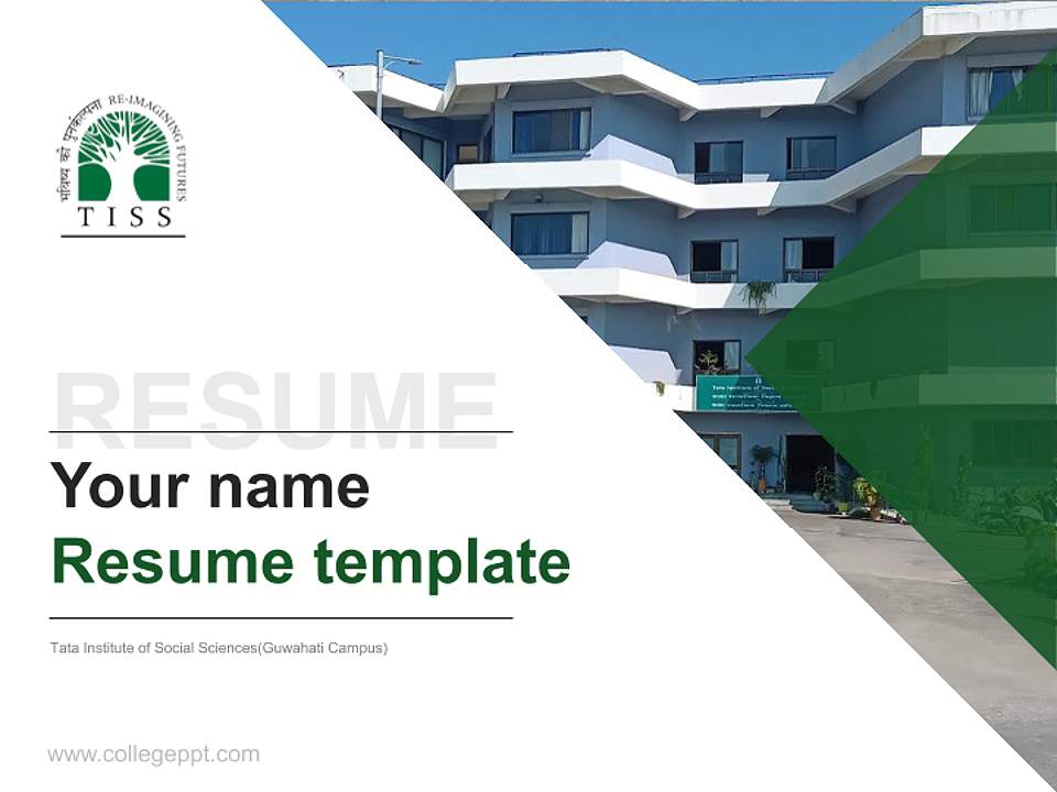 Tata Institute of Social Sciences(Guwahati Campus) Resume PPT Template4:3 ratio PPT effect preview image5