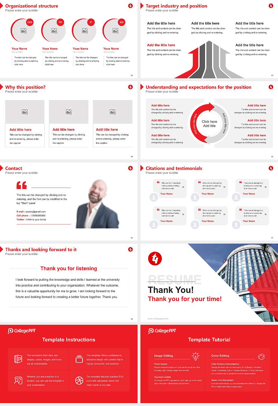Techno India University Resume PPT Template16:9 ratio PPT effect preview image4