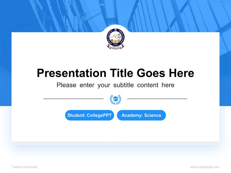 Tumkur University National Scholarship Defense PPT Template4:3 ratio PPT effect preview image4