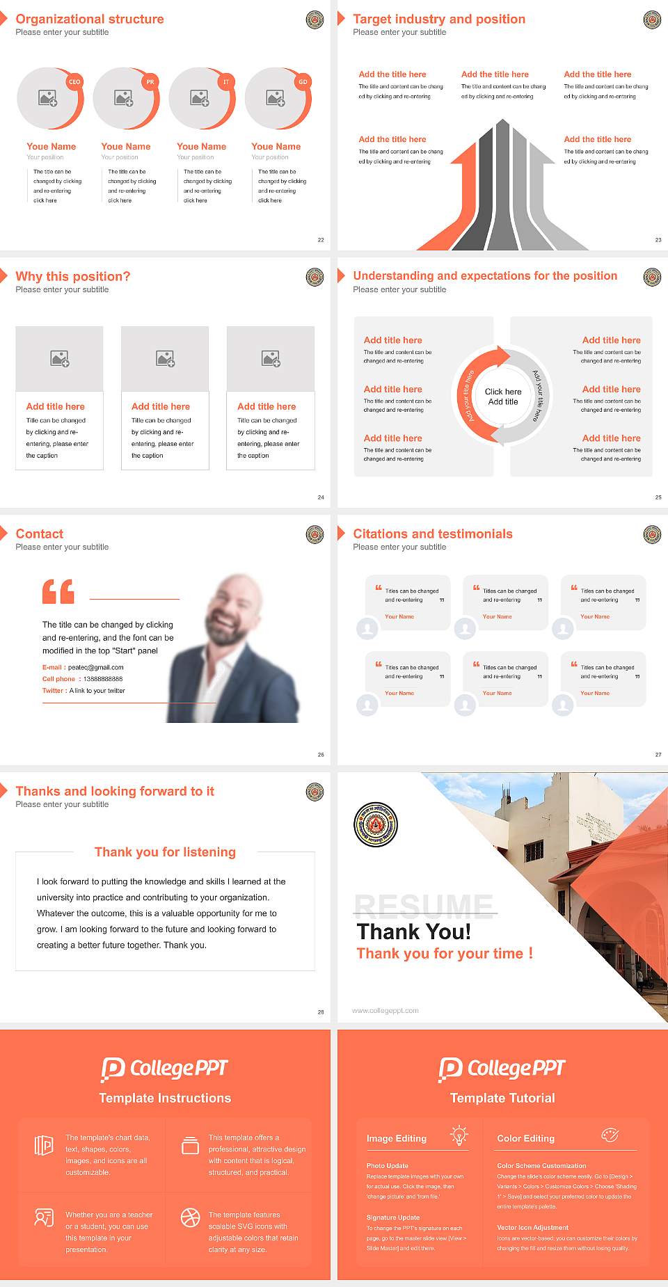 Tilka Manjhi Bhagalpur University Resume PPT Template4:3 ratio PPT effect preview image4