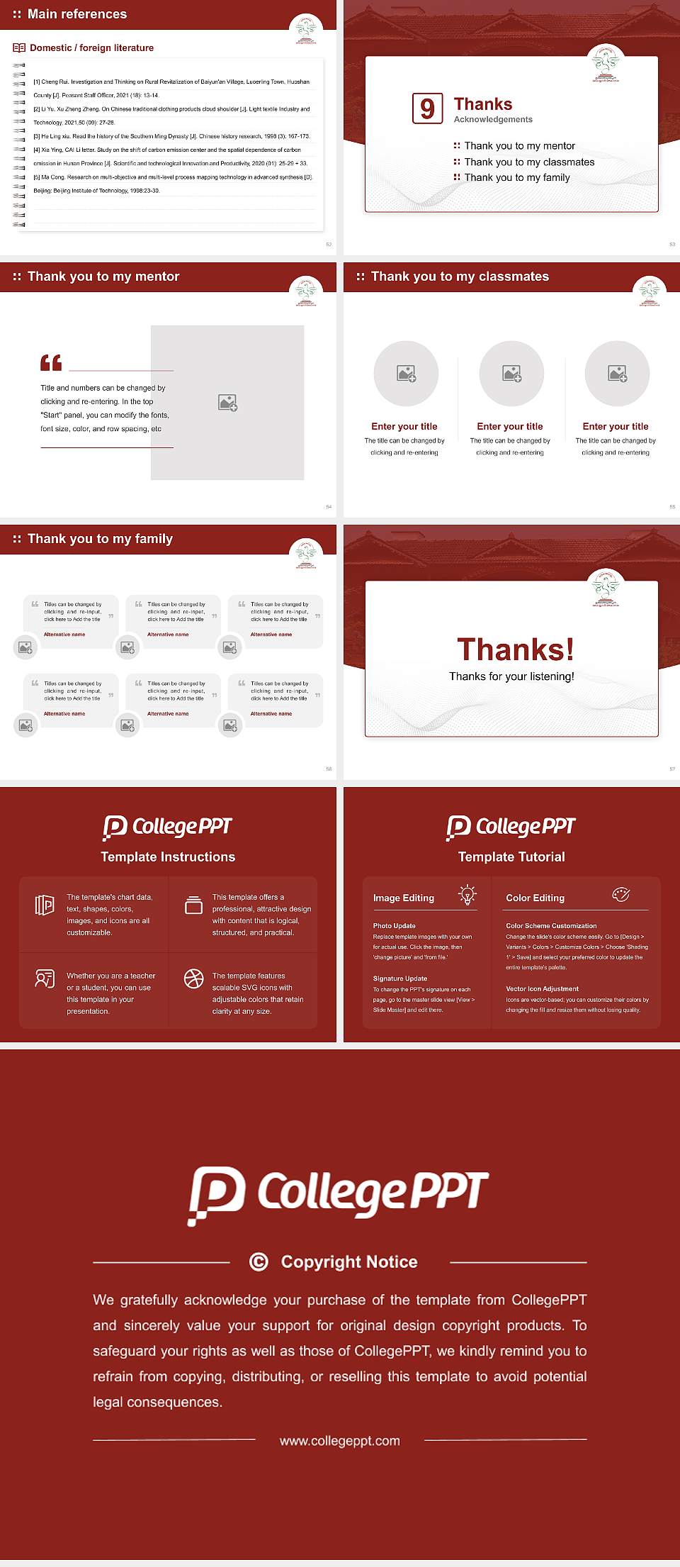 Thunchath Ezhuthachan Malayalam University Graduation Thesis Defense PPT Template4:3 ratio PPT effect preview image7