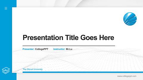The Glocal University Thesis Proposal/Graduation Defense PPT Template