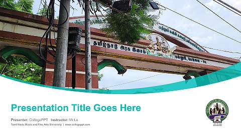 Tamil Nadu Music and Fine Arts University Course/Courseware Creation PPT Template