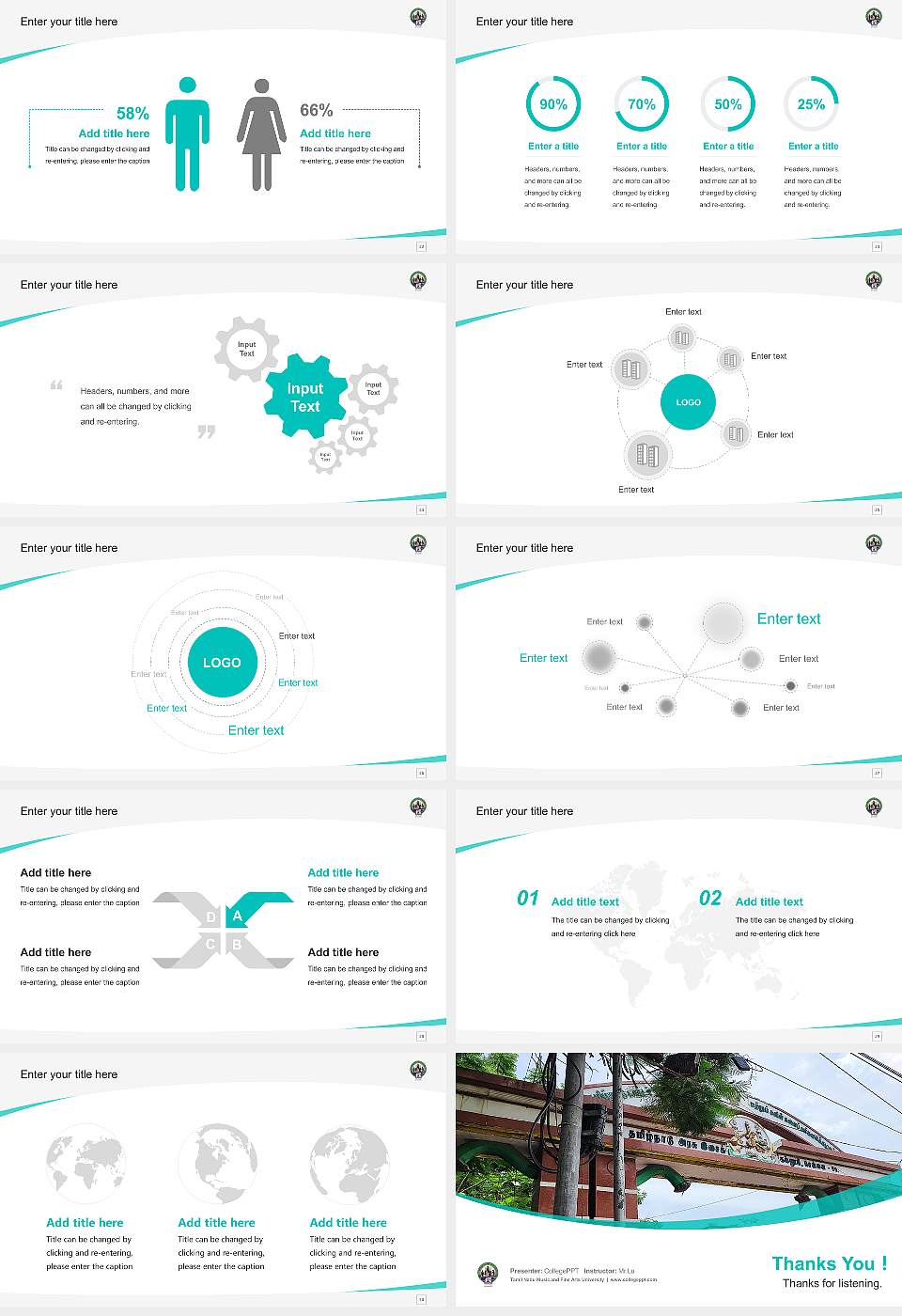 Tamil Nadu Music and Fine Arts University Course/Courseware Creation PPT Template16:9 ratio PPT effect preview image4