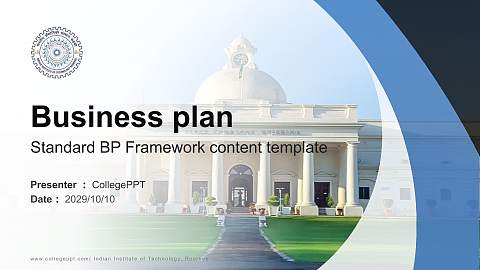 Indian Institute of Technology, Roorkee Competition/Entrepreneurship Contest PPT Template