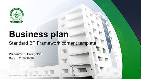 Tamil Nadu Open University Competition/Entrepreneurship Contest PPT Template